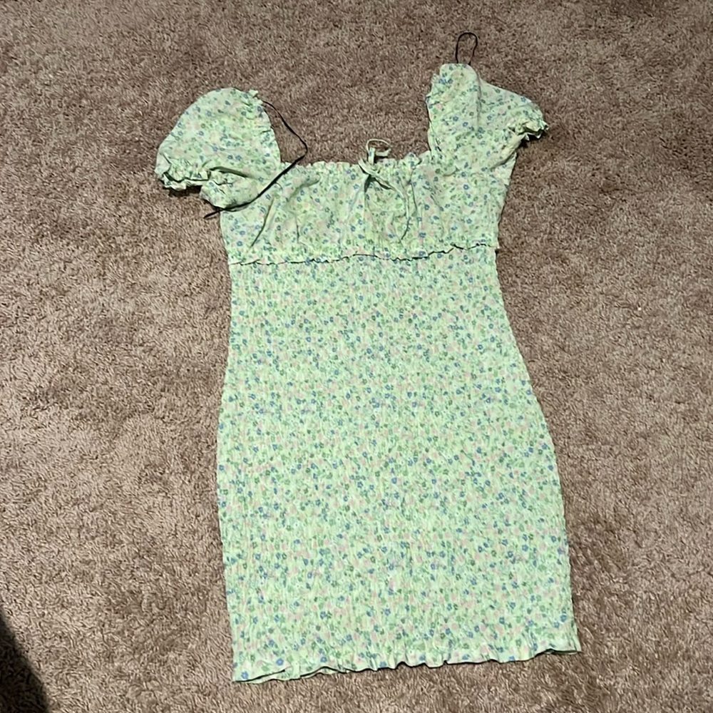 Floral Off-the-Shoulder Mini Dress